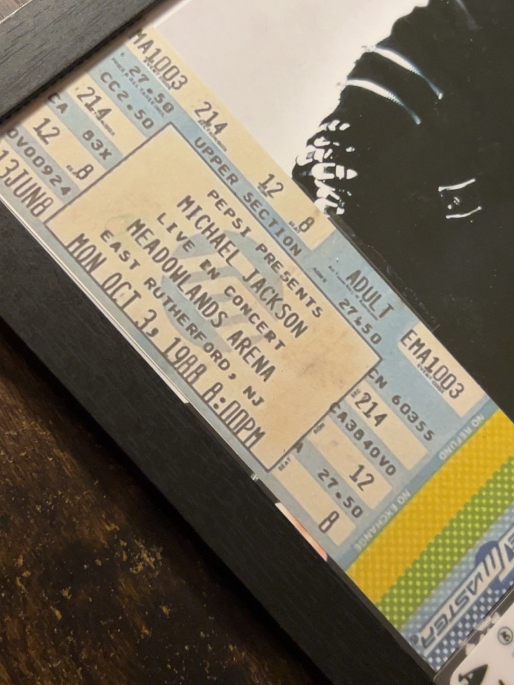 Michael Jackson Reprint framed signed photo with ticket stub and laminate - Picture 3 of 6